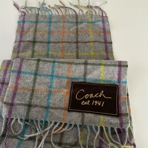 Coach, winter scarf, wool and cashmere